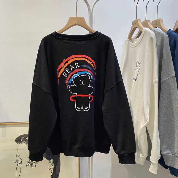 new kawaii cartoon bear print crew neck pullover long sleeve sweatshirt women fall 2021 harajuku hoodie teen girls black white c148 6m62
new kawaii cartoon bear print crew neck pullover long sleeve sweatshirt women fall 2021 harajuku hoodie teen girls black white c148 6m62