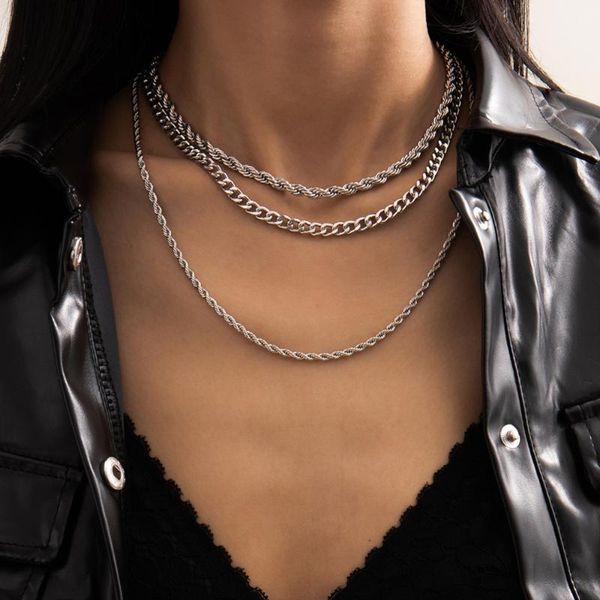 chokers lacteo vintage multilayer snake twist chain choker necklace for women 2021 fashion night club aluminum charm, Golden;silver
chokers lacteo vintage multilayer snake twist chain choker necklace for women 2021 fashion night club aluminum charm, Golden;silver