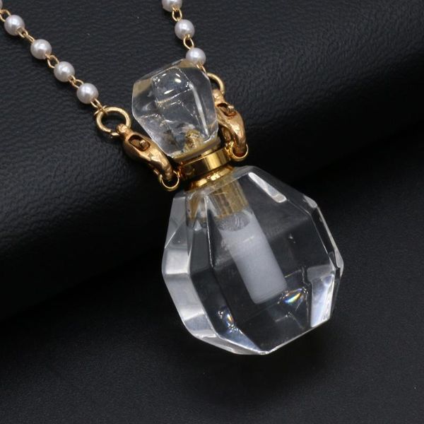 pendant necklaces natural stone perfume bottle necklace semi-precious clear quartz charms for elegant women love romantic gift 20x38mm, Silver
pendant necklaces natural stone perfume bottle necklace semi-precious clear quartz charms for elegant women love romantic gift 20x38mm, Silver