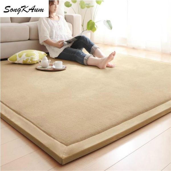 songkaum japanese-style thicken coral fleece large carpets solid simple tatami customizable mats bedroom home lving room rug
songkaum japanese-style thicken coral fleece large carpets solid simple tatami customizable mats bedroom home lving room rug