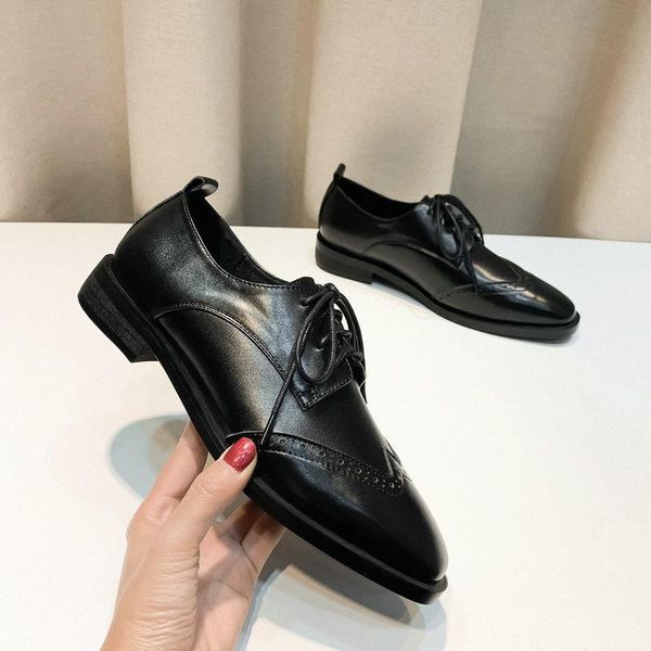 dress shoes retro women genuine leather thick heels pumps lace-up woman rome style, Black
dress shoes retro women genuine leather thick heels pumps lace-up woman rome style, Black