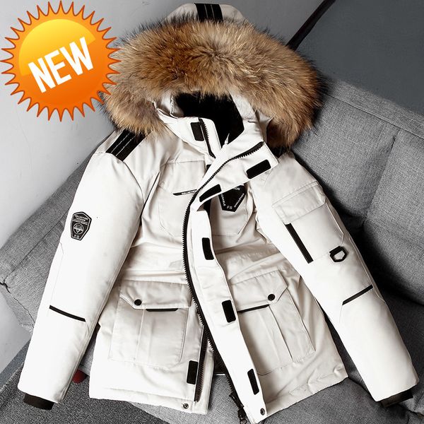winter clothes outerwear men white duck down jacket parka hooded anorak trench coat waterproof thick warm parkas, Black
winter clothes outerwear men white duck down jacket parka hooded anorak trench coat waterproof thick warm parkas, Black
