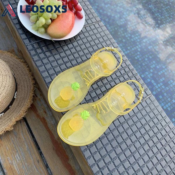 sandals leosoxs summer woman clear shoes transparent ladies beach slippers fruit lemon couple fashion l241, Black
sandals leosoxs summer woman clear shoes transparent ladies beach slippers fruit lemon couple fashion l241, Black