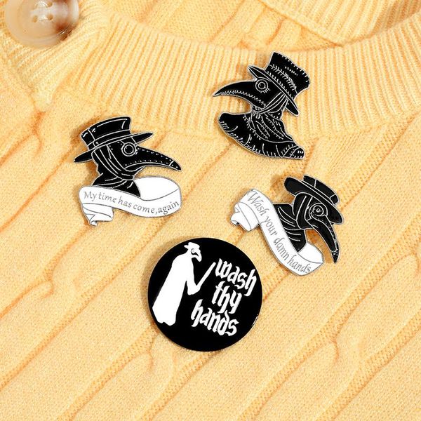 pins, brooches creative gentleman hat crow punk brooch personality pin badge enamel backpack lapel jewelry gift for friends, Gray
pins, brooches creative gentleman hat crow punk brooch personality pin badge enamel backpack lapel jewelry gift for friends, Gray