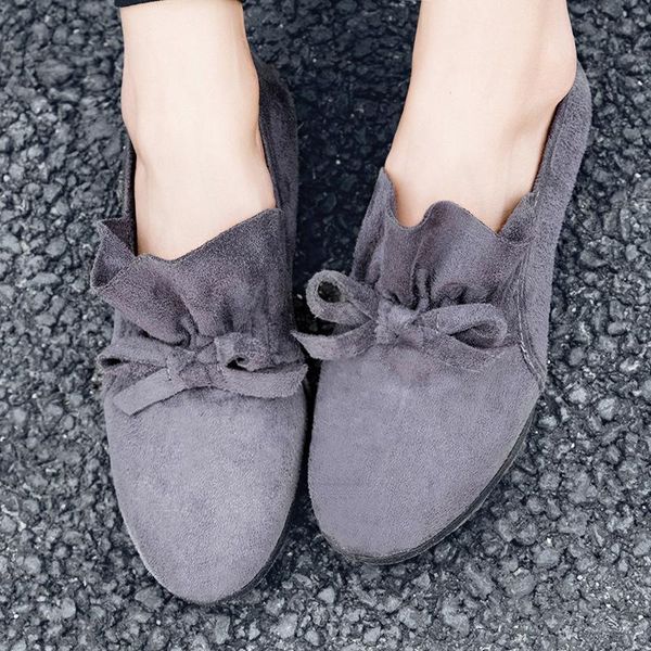 mom lady lefu shoes bowknot suede comfortable ruffle dancing shoes flat cloth women leisure lady antiskid, Black
mom lady lefu shoes bowknot suede comfortable ruffle dancing shoes flat cloth women leisure lady antiskid, Black