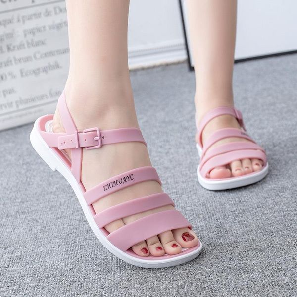 sandals flat woman summer candy color peep toe beach shoes slip on rianbow fashion jelly chaussure femme sandale, Black
sandals flat woman summer candy color peep toe beach shoes slip on rianbow fashion jelly chaussure femme sandale, Black