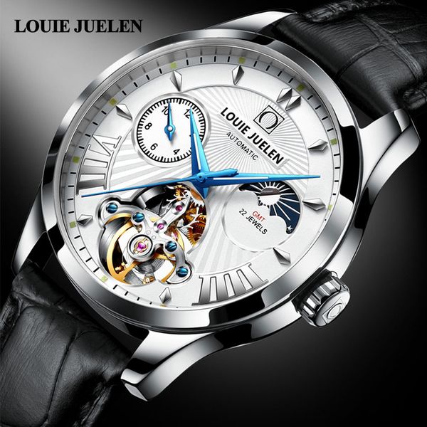 automatic watches men waterproof business mechanical leather tape polshorlogi reloj hombre famous louie, Slivery;brown
automatic watches men waterproof business mechanical leather tape polshorlogi reloj hombre famous louie, Slivery;brown