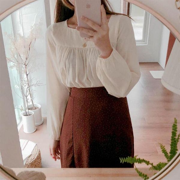 women's blouses & shirts 2021 autumn women elegant ol work wear business shirt ins fitted pp-367, White
women's blouses & shirts 2021 autumn women elegant ol work wear business shirt ins fitted pp-367, White