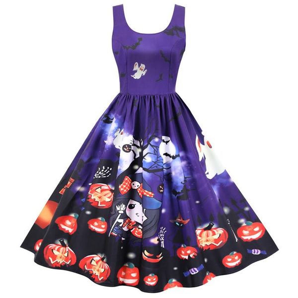 casual dresses fashion women vintage part dress halloween print eveining sleeveless evening party vestidos de mujer, Black;gray
casual dresses fashion women vintage part dress halloween print eveining sleeveless evening party vestidos de mujer, Black;gray