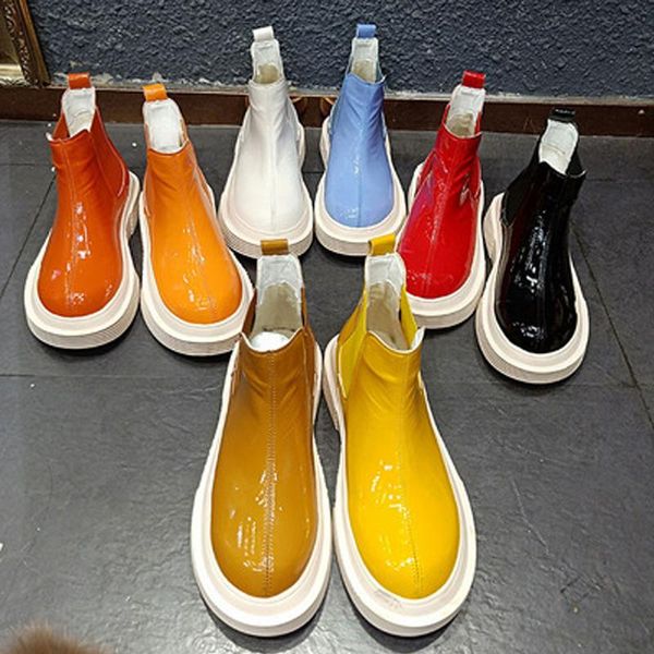 boots siddons 2021 woman patent leather ankle candy color slip on shoes for women short autumn winter platfomr flats heels, Black
boots siddons 2021 woman patent leather ankle candy color slip on shoes for women short autumn winter platfomr flats heels, Black
