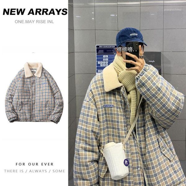 men's down & parkas 2021 winter waterproof casual in warm snow jackets lamb fur collar plaid coat thickened cotton-padded clothes m-2xl, Black
men's down & parkas 2021 winter waterproof casual in warm snow jackets lamb fur collar plaid coat thickened cotton-padded clothes m-2xl, Black