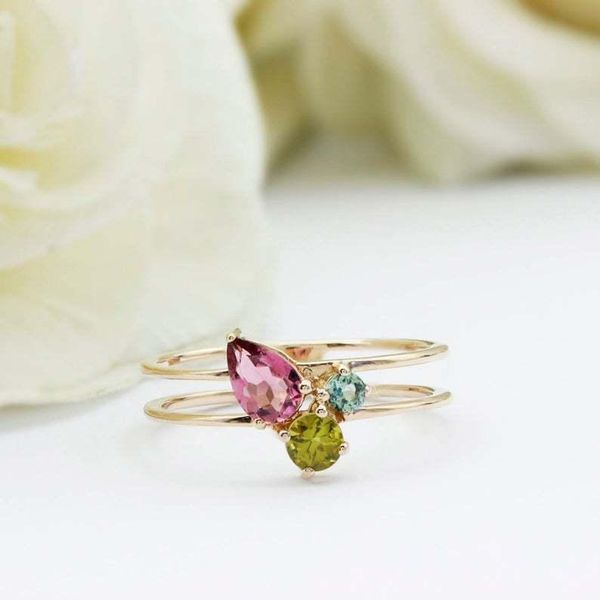 wedding rings sterling women's ring double-row arm rose gold green tourmaline color jewelry anillos mujer bague femme, Slivery;golden
wedding rings sterling women's ring double-row arm rose gold green tourmaline color jewelry anillos mujer bague femme, Slivery;golden