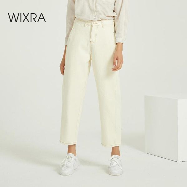 women's pants & capris wixra women loose casual denim jeans ladies bottoms female trouser 2021 autumn spring high waist trousers, Black;white
women's pants & capris wixra women loose casual denim jeans ladies bottoms female trouser 2021 autumn spring high waist trousers, Black;white