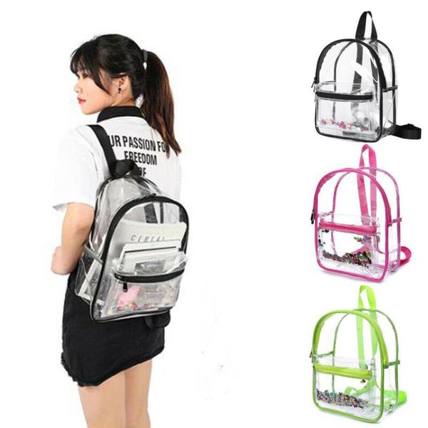 backpack 2021 fashion pvc transparent zipper portable big capacity waterproof travel school bag
backpack 2021 fashion pvc transparent zipper portable big capacity waterproof travel school bag