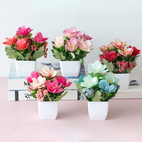 european style rose artificial flower pot bonsai home garden table room decor simulation green leave plant potted flower
european style rose artificial flower pot bonsai home garden table room decor simulation green leave plant potted flower