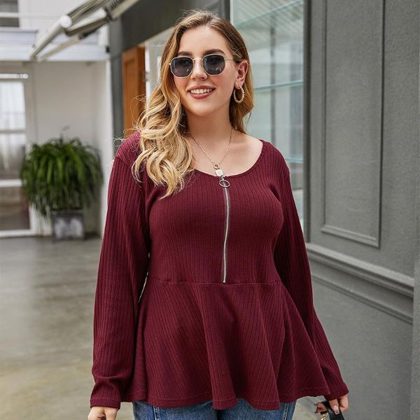 new ladies autumn winter plus size knit for women large long sleeve slim brown red ruffle zipper t-shirt 3xl 4xl 2021, White
new ladies autumn winter plus size knit for women large long sleeve slim brown red ruffle zipper t-shirt 3xl 4xl 2021, White