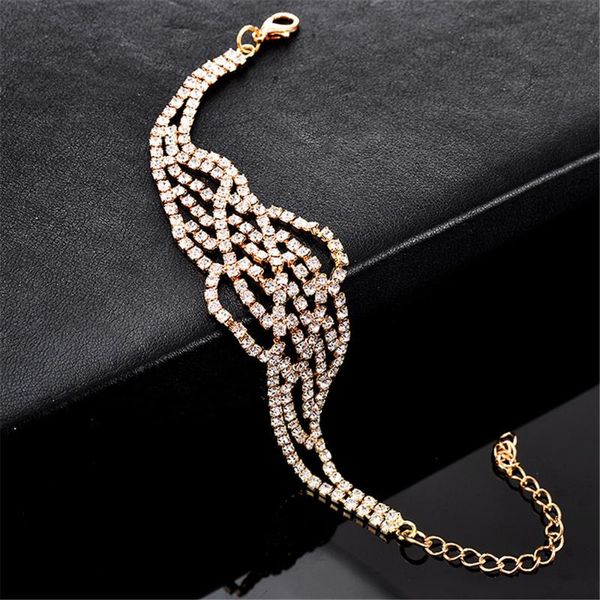 charm bracelets ecoday korean rhinestone for women gold color bracelet bangle armband pulsera mujer accessories jewelry, Golden;silver
charm bracelets ecoday korean rhinestone for women gold color bracelet bangle armband pulsera mujer accessories jewelry, Golden;silver