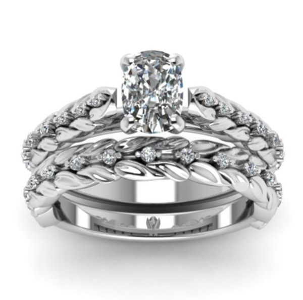 wedding rings women's fashion exquisite cut shiny zircon ring set elegant bridal charm jewelry, Slivery;golden
wedding rings women's fashion exquisite cut shiny zircon ring set elegant bridal charm jewelry, Slivery;golden