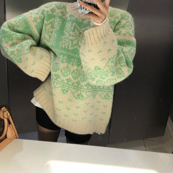 women's sweaters women autumn winter loose short sweater full sleeve argyle knitted pullovers casual jumpers, White;black
women's sweaters women autumn winter loose short sweater full sleeve argyle knitted pullovers casual jumpers, White;black