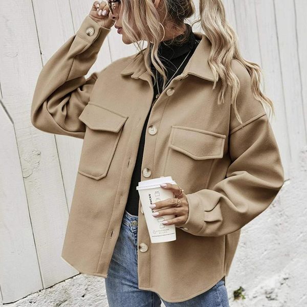 women's jackets women coat solid color single-breasted casual ladies outwear warm soft pocket patchwork fashion female jacket mujer, Black;brown
women's jackets women coat solid color single-breasted casual ladies outwear warm soft pocket patchwork fashion female jacket mujer, Black;brown