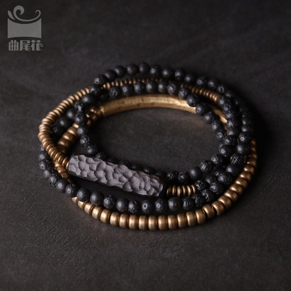 minority design volcanic stone copper bracelet men's simple cold wind multi-layer hand decoration women's personality, Golden;silver
minority design volcanic stone copper bracelet men's simple cold wind multi-layer hand decoration women's personality, Golden;silver