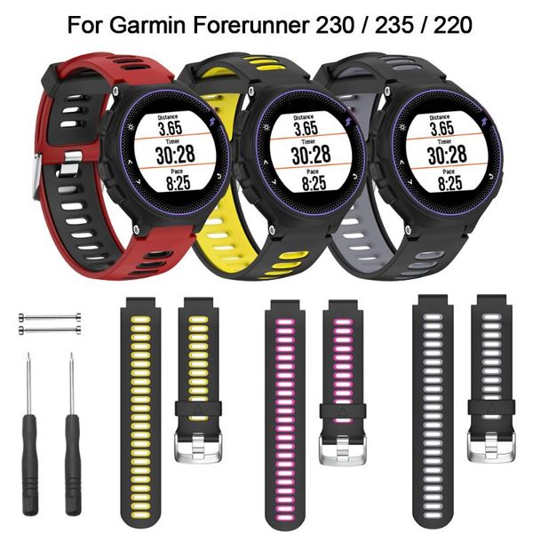 watch bands silicone strap for garmin forerunner 230 / 235 220 watchbands soft band pasek od zegarka correa de reloj bracelet montre, Black;brown
watch bands silicone strap for garmin forerunner 230 / 235 220 watchbands soft band pasek od zegarka correa de reloj bracelet montre, Black;brown