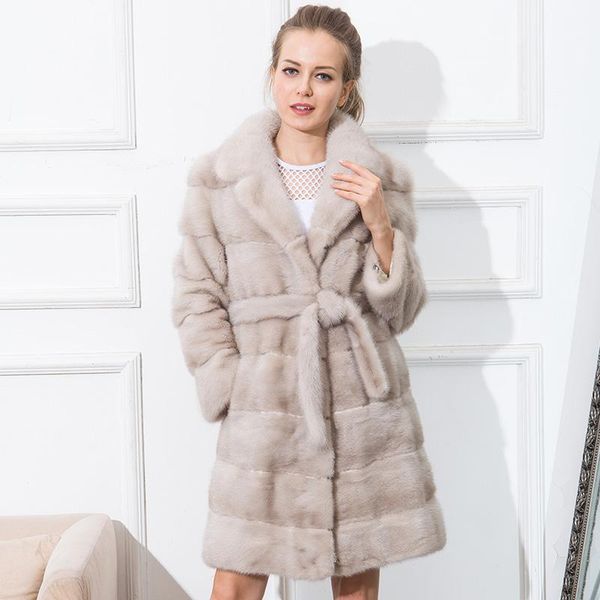 women's fur & faux cnegovik fashioh women mink coat real suit collar with a belt, Black
women's fur & faux cnegovik fashioh women mink coat real suit collar with a belt, Black