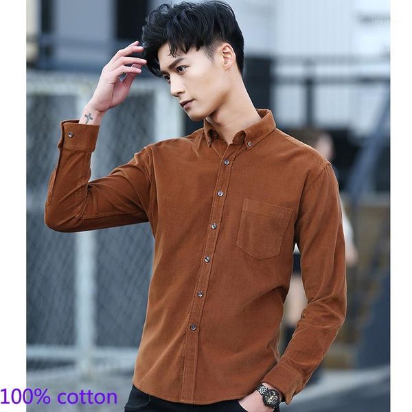 men's clothing spring cotton 100% corduroy shirts thick quality high wholesale long-sleeved retro-classic ointmen size s-3xl dress, White;black
men's clothing spring cotton 100% corduroy shirts thick quality high wholesale long-sleeved retro-classic ointmen size s-3xl dress, White;black