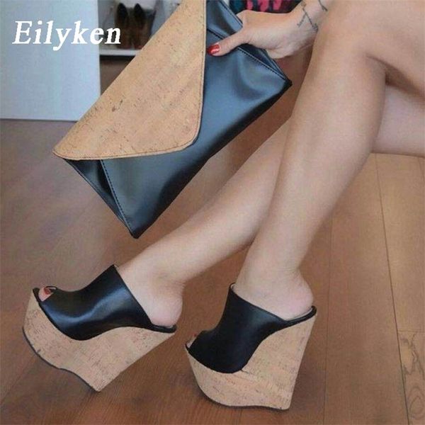 peep toe platform wedge slippers black summer shoes woman super high sandal slippers black 35-42 mules 210310
peep toe platform wedge slippers black summer shoes woman super high sandal slippers black 35-42 mules 210310