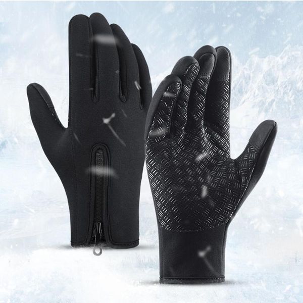 cycling gloves winter touch screen warm for thermal windproof outdoor sports, Black
cycling gloves winter touch screen warm for thermal windproof outdoor sports, Black