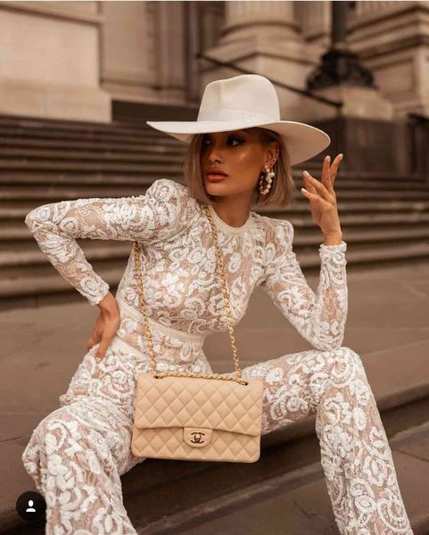 women's jumpsuits & rompers 202 autumn white lace jumpsuit women elegant mesh floral full sleeve hollow out overalls bodycon femal, Black;white
women's jumpsuits & rompers 202 autumn white lace jumpsuit women elegant mesh floral full sleeve hollow out overalls bodycon femal, Black;white