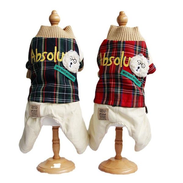 dog apparel multi colors plaid warm clothes autumn and winter pet clothing thickened four-legged small overalls
dog apparel multi colors plaid warm clothes autumn and winter pet clothing thickened four-legged small overalls