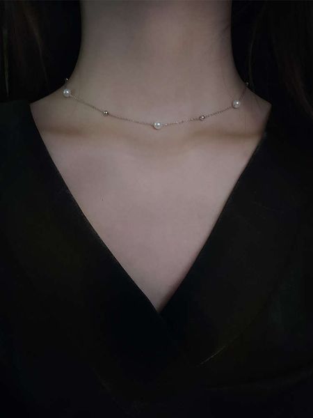 choker female pearl neck necklace literature and art 925 silver simple stars all over the sky
choker female pearl neck necklace literature and art 925 silver simple stars all over the sky