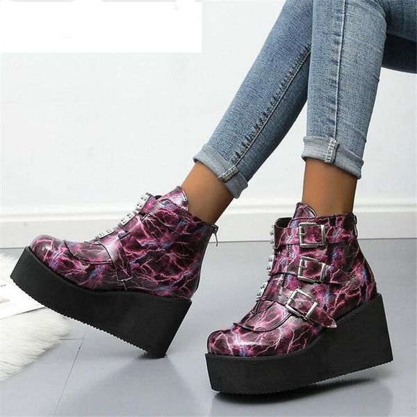 boots 2021 fashion winter metal buckle ankel women punk female platform wedges high heels pu botas mujer, Black
boots 2021 fashion winter metal buckle ankel women punk female platform wedges high heels pu botas mujer, Black