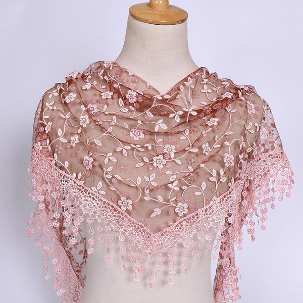 scarves 2021 spring floral lace triangle scarf tassel shawl female classic casual solid color transparent breathable, Blue;gray
scarves 2021 spring floral lace triangle scarf tassel shawl female classic casual solid color transparent breathable, Blue;gray