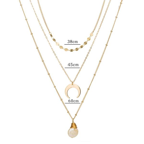 chains baroque pearl pendant necklace female moon necklaces for women clavicle chain fashion jewelry layered gift, Silver
chains baroque pearl pendant necklace female moon necklaces for women clavicle chain fashion jewelry layered gift, Silver