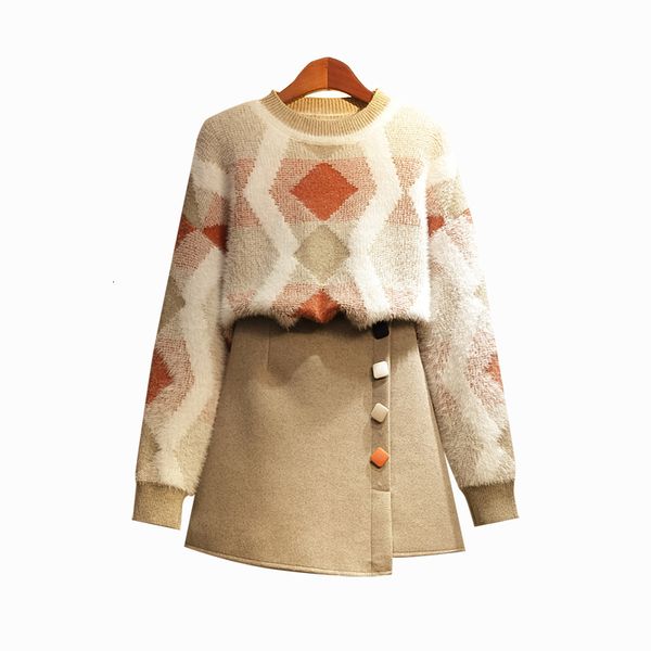 autumn and winter plus female size new rhombic knitted shirt + mini skirt joint body suit slimming of two parts tb190223 q5ld, White
autumn and winter plus female size new rhombic knitted shirt + mini skirt joint body suit slimming of two parts tb190223 q5ld, White