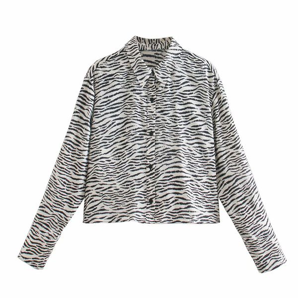 2021 new fashion women's simple casual animal print loose shirt size xs-l, White
2021 new fashion women's simple casual animal print loose shirt size xs-l, White
