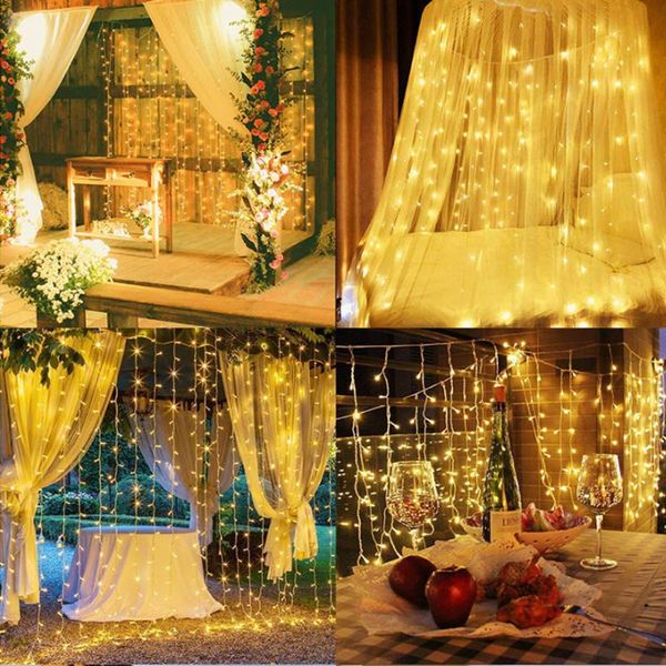 strings 1set 3x3m led curtain string lights christmas fairy garland home garden decorative light for holiday wedding party
strings 1set 3x3m led curtain string lights christmas fairy garland home garden decorative light for holiday wedding party