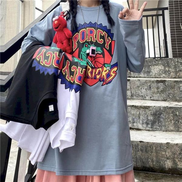 blue gray female shirt loose korean version 2021 spring thin ins capless around the neck sweater long sleeve kl6l, White
blue gray female shirt loose korean version 2021 spring thin ins capless around the neck sweater long sleeve kl6l, White
