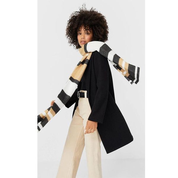 scarves winter 2021 str simple style stitching stripe cashmere like women's scarf thickened and warm long color matching shawl, Blue;gray
scarves winter 2021 str simple style stitching stripe cashmere like women's scarf thickened and warm long color matching shawl, Blue;gray