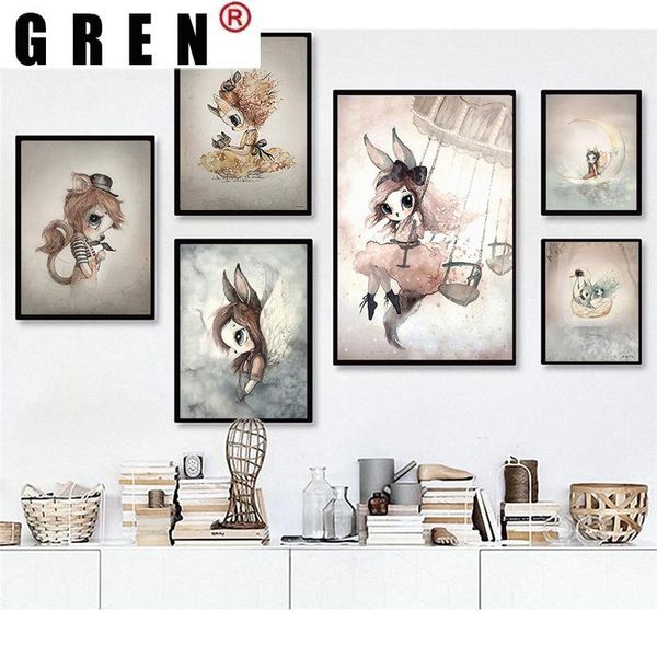 paintings gren sweet home decor nordic canvas painting wall art poster girls boys picture cartoon watercolor print for kid bedroom
paintings gren sweet home decor nordic canvas painting wall art poster girls boys picture cartoon watercolor print for kid bedroom