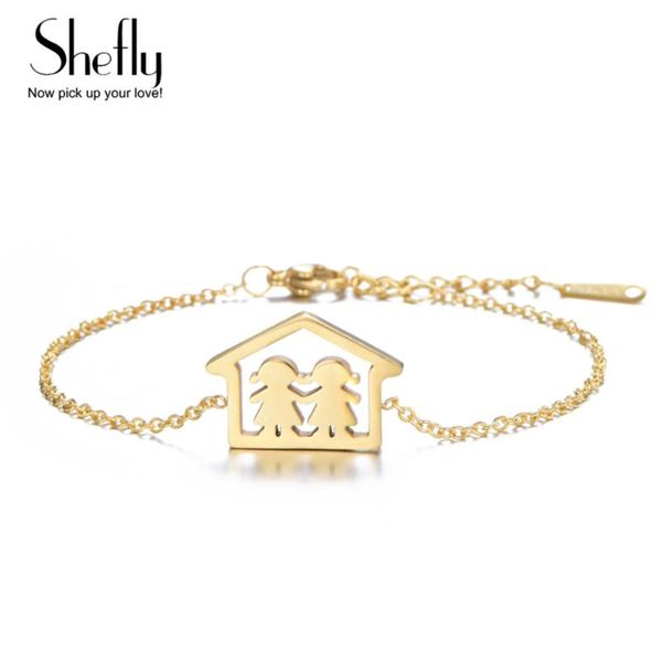 charm bracelets cute stainless steel bracelet for women grils with house friendship adjustable gold color pulseras mujer moda 2021, Golden;silver
charm bracelets cute stainless steel bracelet for women grils with house friendship adjustable gold color pulseras mujer moda 2021, Golden;silver