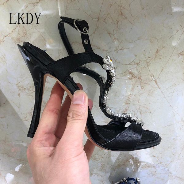 dress shoes 2021 lkdy women summer leather stitching silk fish mouth crystal diamond high heel sandals wedding party heels, Black
dress shoes 2021 lkdy women summer leather stitching silk fish mouth crystal diamond high heel sandals wedding party heels, Black