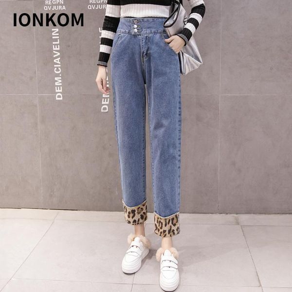 women's jeans ionkom woman high waist casual leopard crimping pants button for women zipper loose cowboy palazzo, Blue
women's jeans ionkom woman high waist casual leopard crimping pants button for women zipper loose cowboy palazzo, Blue