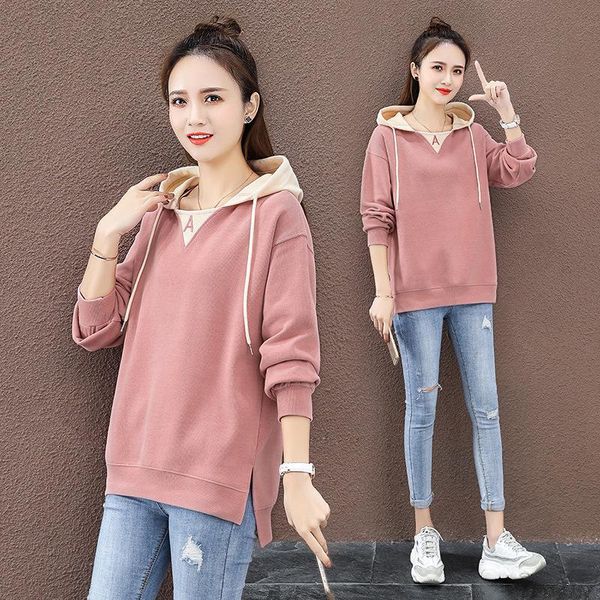 women's hoodies & sweatshirts hoodie womens 2021 ins spring super loose-fit korean-style casual front short long back /40, Black
women's hoodies & sweatshirts hoodie womens 2021 ins spring super loose-fit korean-style casual front short long back /40, Black