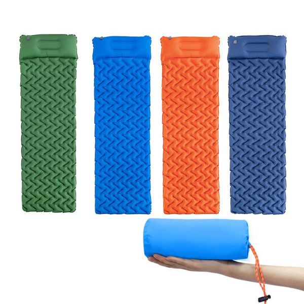 outdoor pads inflatable mattress camping sleeping pad with pillow moisture-proof tent mat air bed for hiking travel beach
outdoor pads inflatable mattress camping sleeping pad with pillow moisture-proof tent mat air bed for hiking travel beach