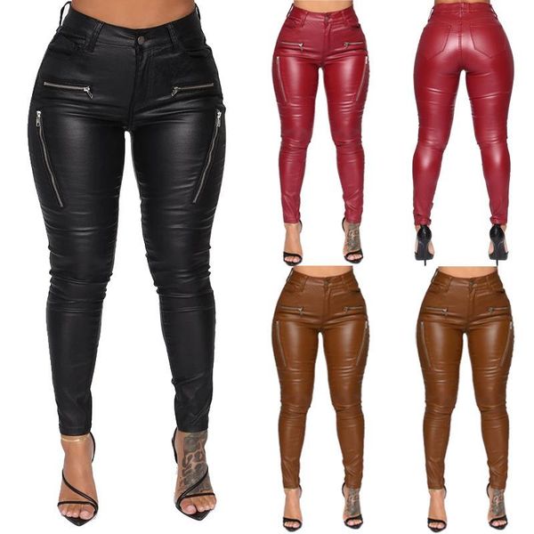 women's pants & capris 2021 fashion women plus size streetwear casual spring arrivals high waist zipper skinny solid pencil pu trouser, Black;white
women's pants & capris 2021 fashion women plus size streetwear casual spring arrivals high waist zipper skinny solid pencil pu trouser, Black;white