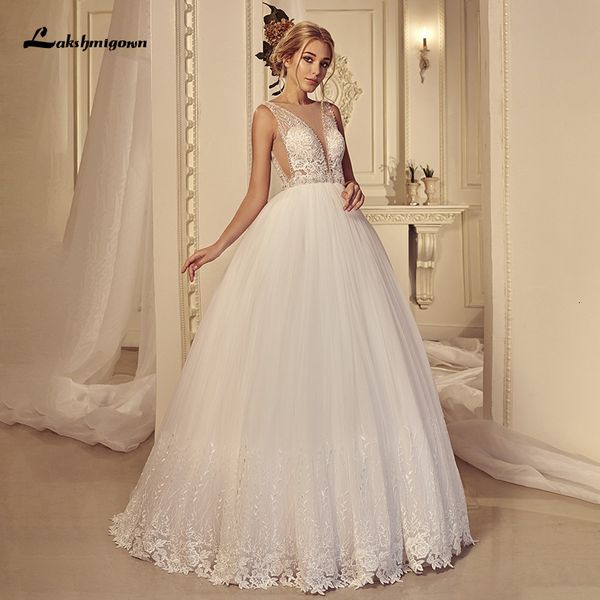 new applique tulle es 2021 vestido novia deep v neck beading bridal wedding gowns robe de mariee yfvz, White 
new applique tulle es 2021 vestido novia deep v neck beading bridal wedding gowns robe de mariee yfvz, White