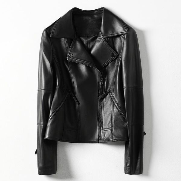 women's leather & faux 100% genuine jacket clothing motorcycle sheepskin coats mujeres abrigos hq20-fsg9201a lxr2, Black
women's leather & faux 100% genuine jacket clothing motorcycle sheepskin coats mujeres abrigos hq20-fsg9201a lxr2, Black